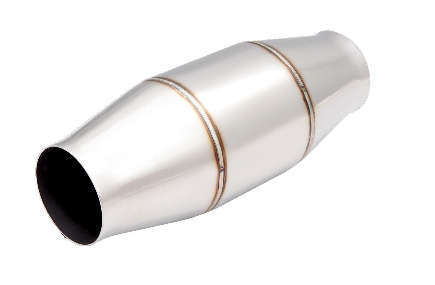 200 Cell Round Metallic Catalytic Converter with 2.5Inch Inlet-1