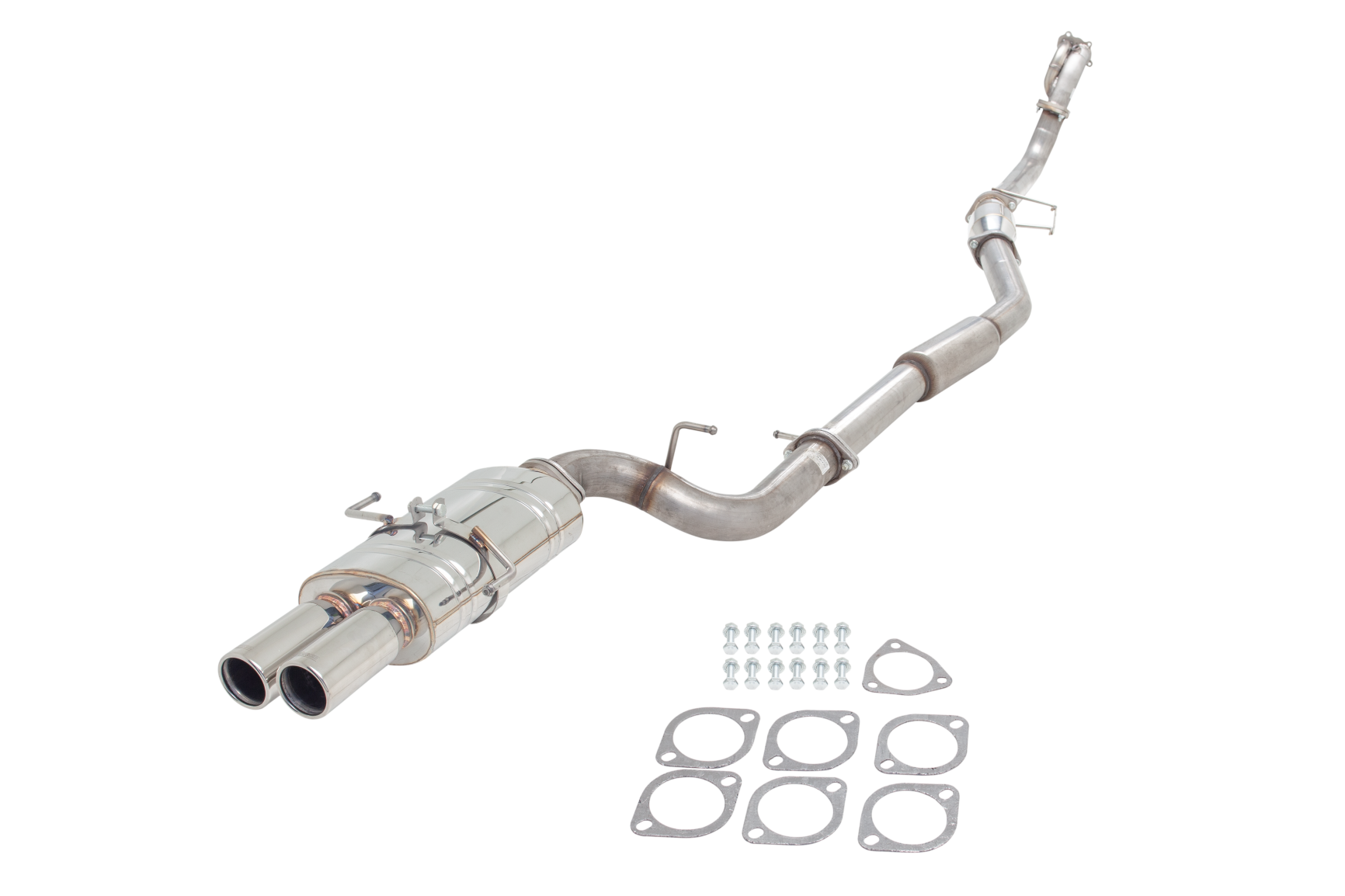 Nissan S15 3' Turbo Back System With Polished Twin Tip Rear-1