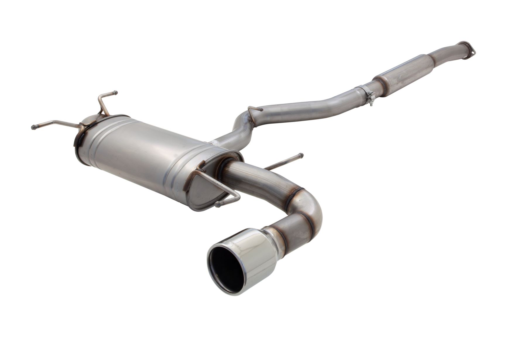 XFORCE SUBARU WRX HATCH S-GT 2007-10 CAT BACK EXHAUST STAINLESS UNPOLISHED-1