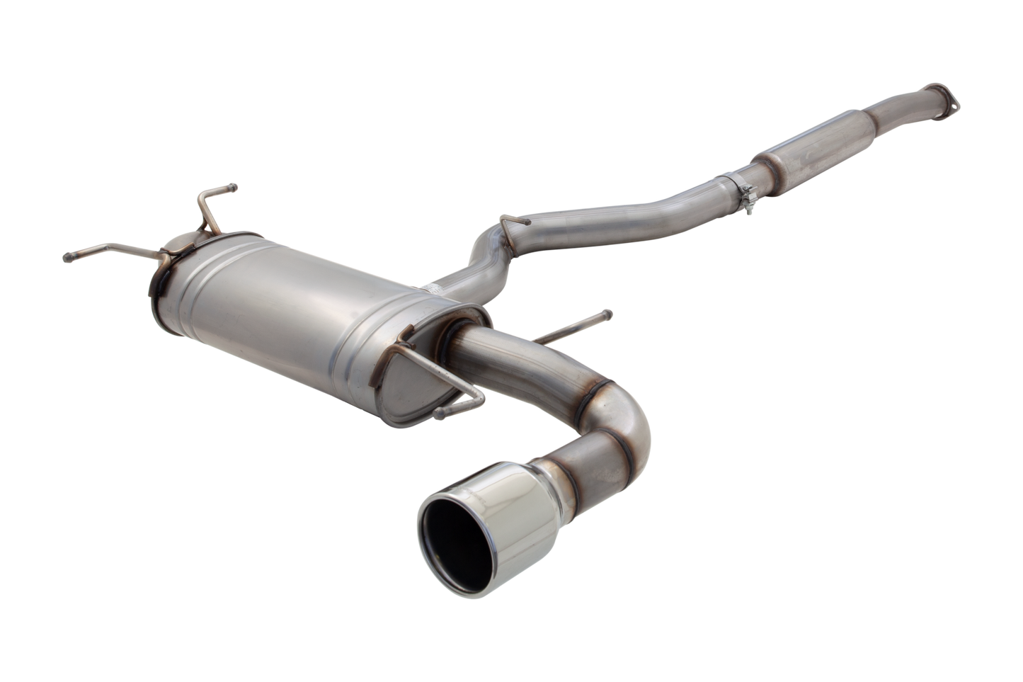 XFORCE SUBARU WRX HATCH S-GT 2007-10 CAT BACK EXHAUST STAINLESS UNPOLISHED