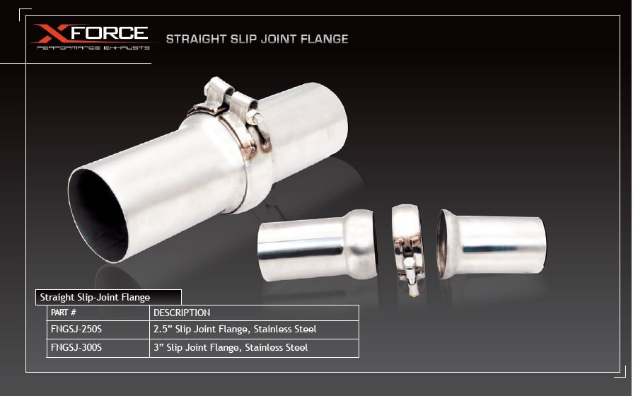 EXHAUST PIPE 3″ Slip Joint Flange Stainless Steel