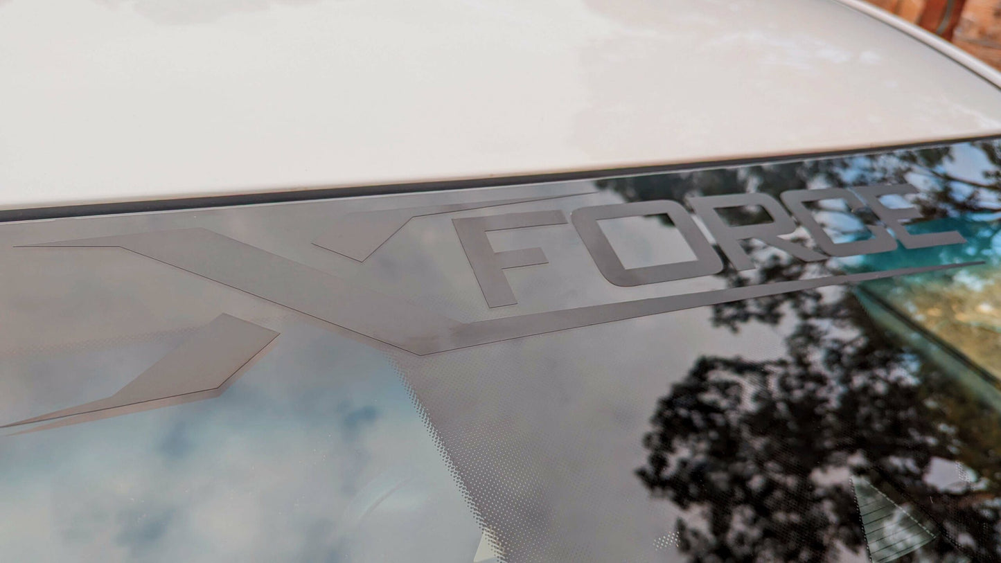 Xforce Matte Black Window Decal