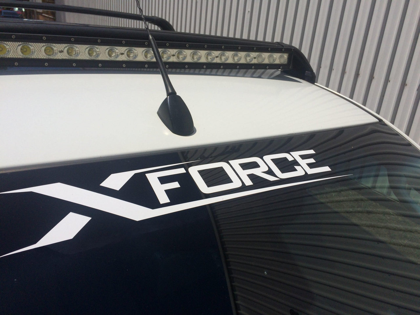 Xforce White Window Decal