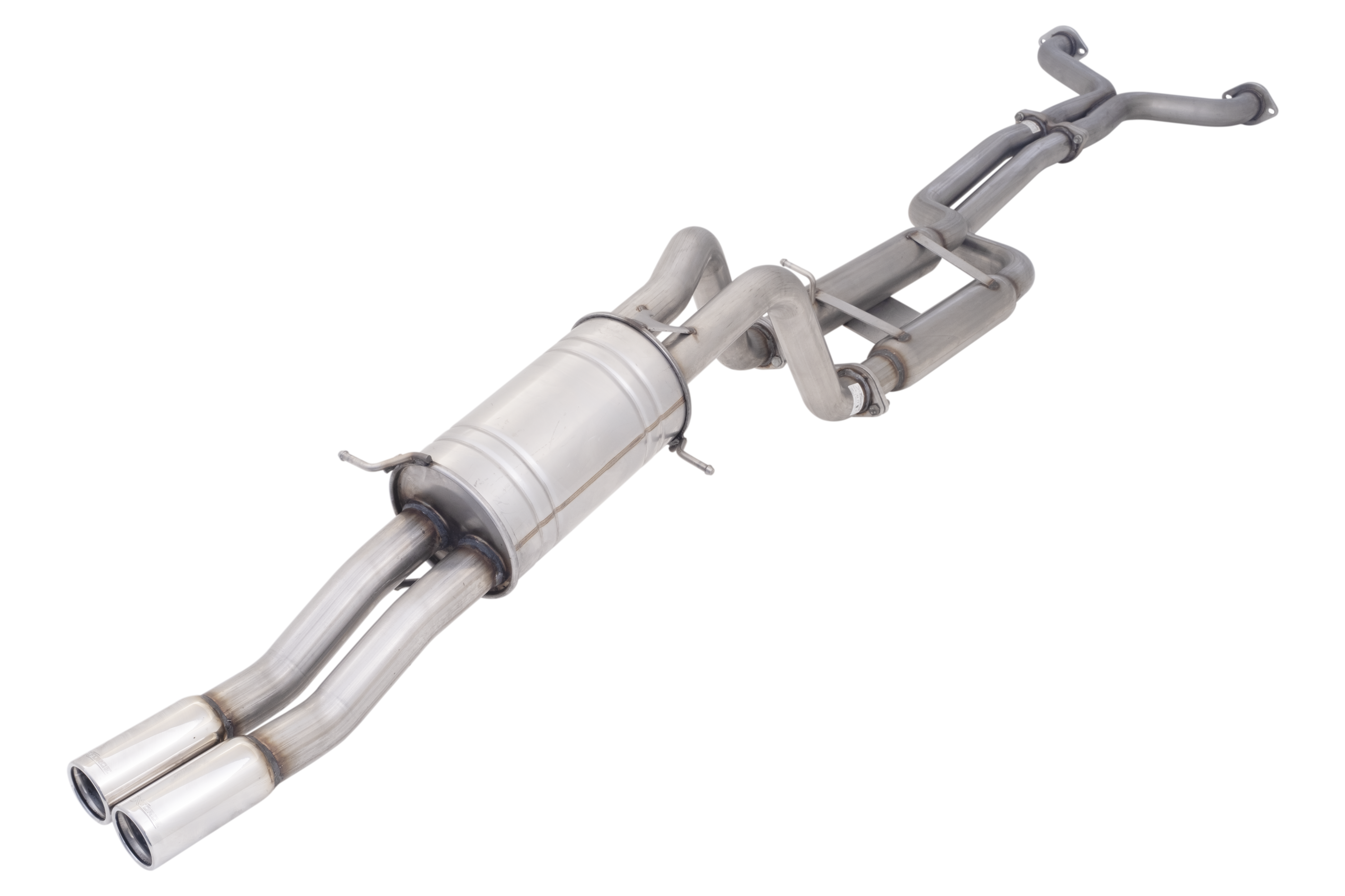 BA BF Falcon V8 Ute Twin 2.5Inch Raw 409 Cat Back Exhaust System-1